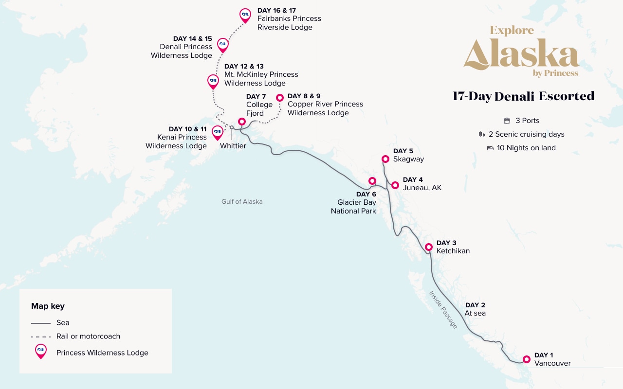 Alaska Cruise Map