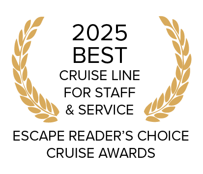 2025 Best Cruise Line for Staff & Service Escape Reader’s Choice Cruise Awards
